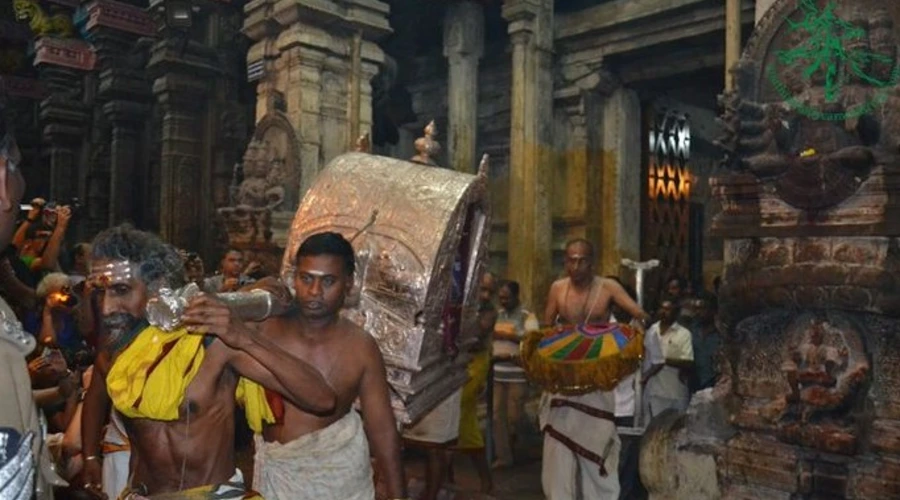 Night Ceremony at Meenakshi Temple Madurai
